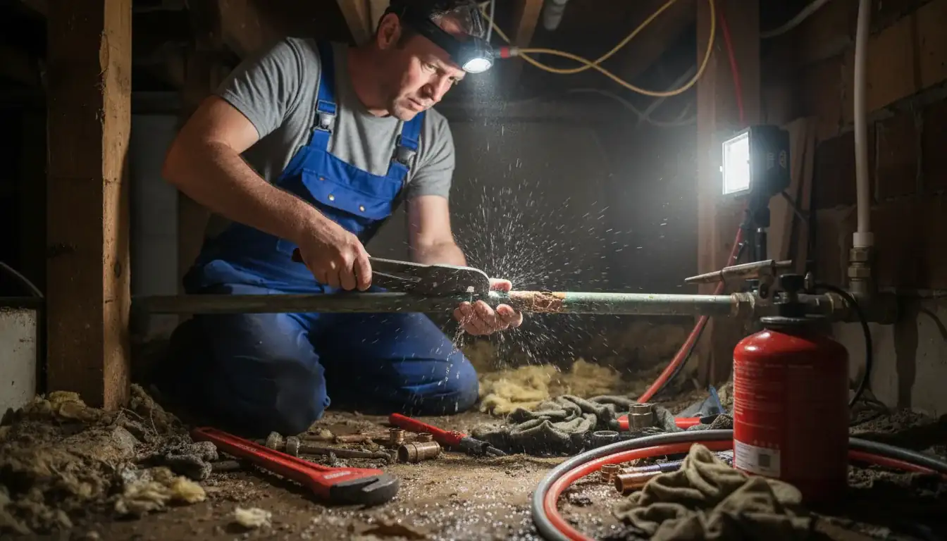 Burst Pipe Repair services in Bowdle, SD.