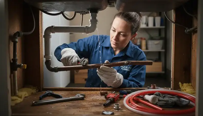 Burst Pipe Repair services in Burleson, TX.