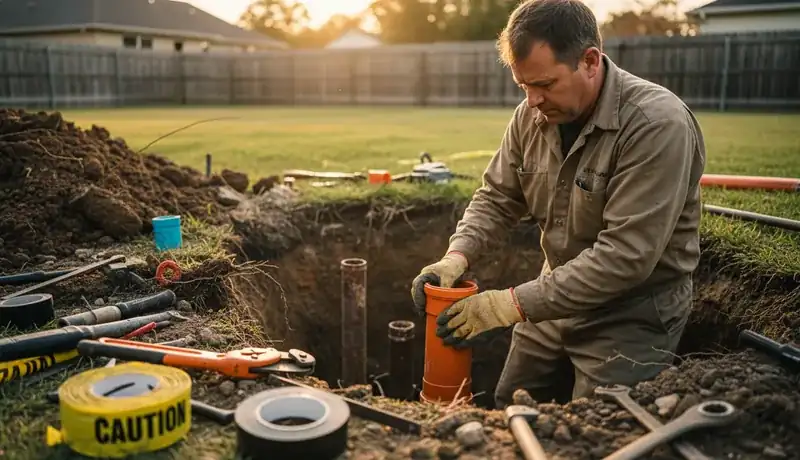 Sewer Line Repair services in Clarksville, TN.