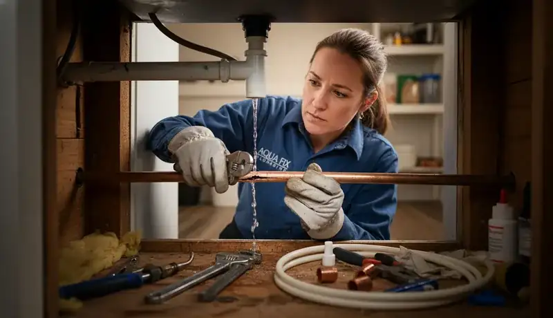 Burst Pipe Repair services in Concordia, KS.