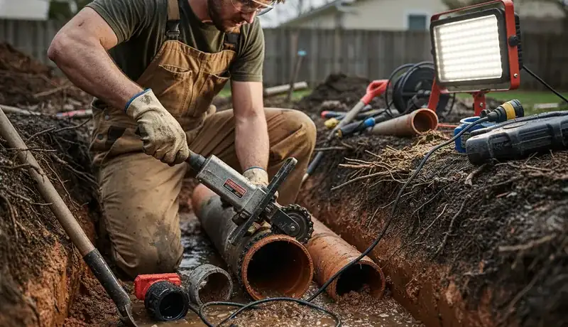 Sewer Line Repair services in Corona, CA.