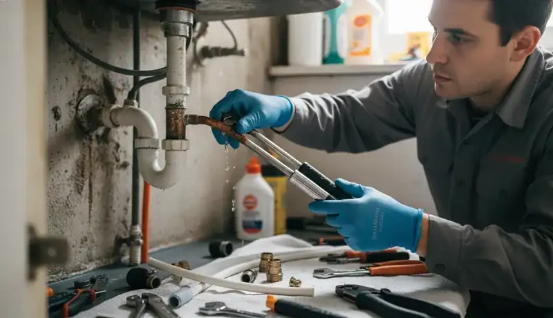 Burst Pipe Repair services in Denham Springs, LA.