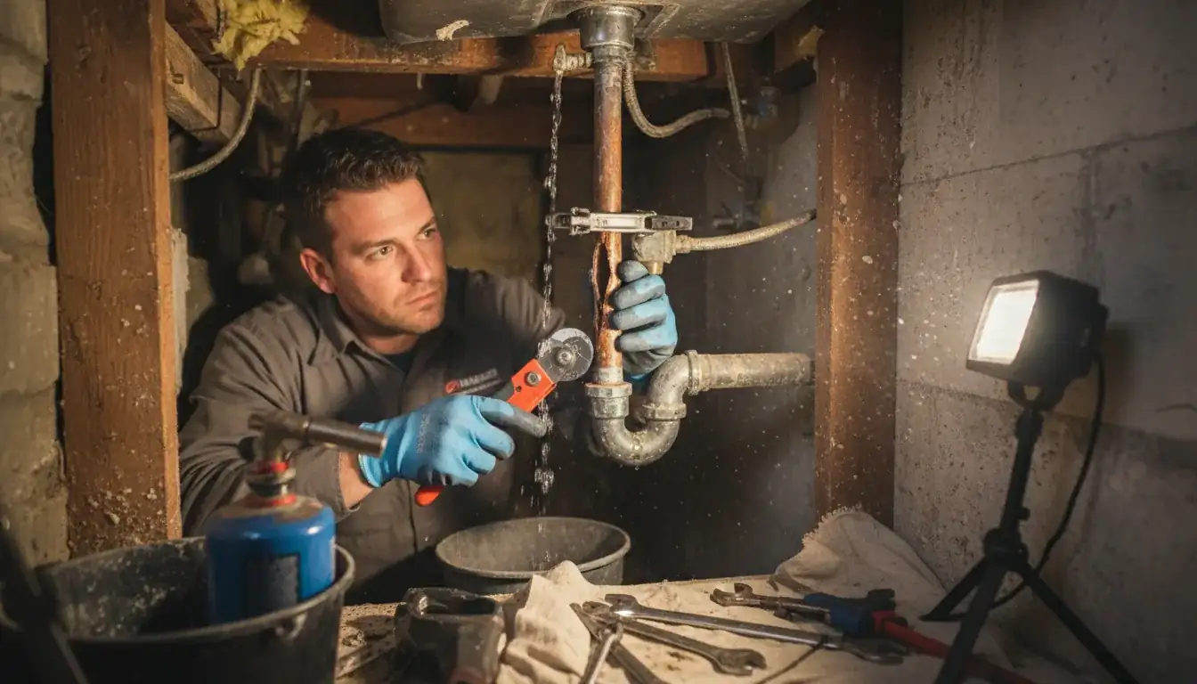 Burst Pipe Repair services in DeRidder, LA.