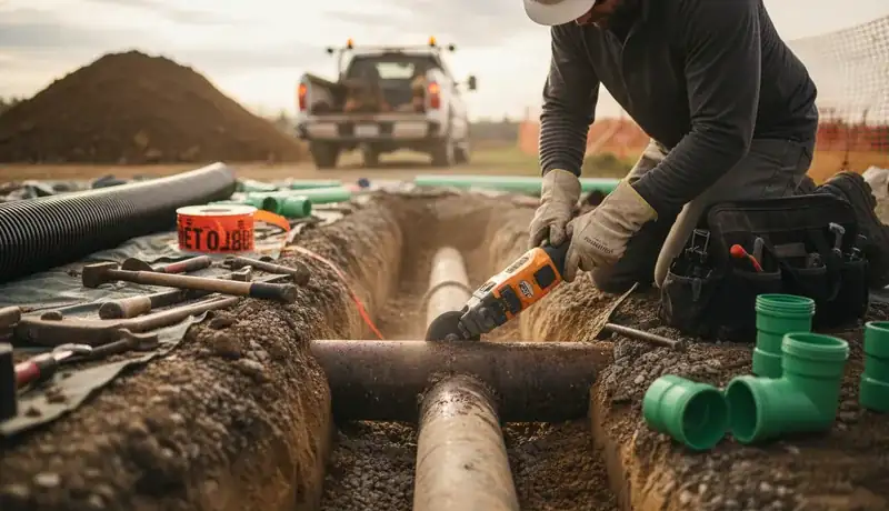 Sewer Line Replacement services in Encino, NM.