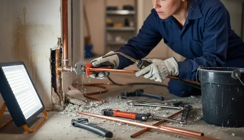 Burst Pipe Repair services in Eunice, NM.