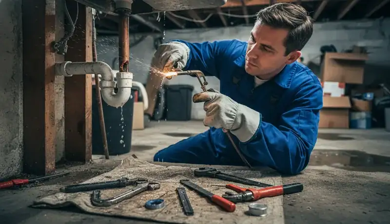 Burst Pipe Repair services in Evansdale, IA.