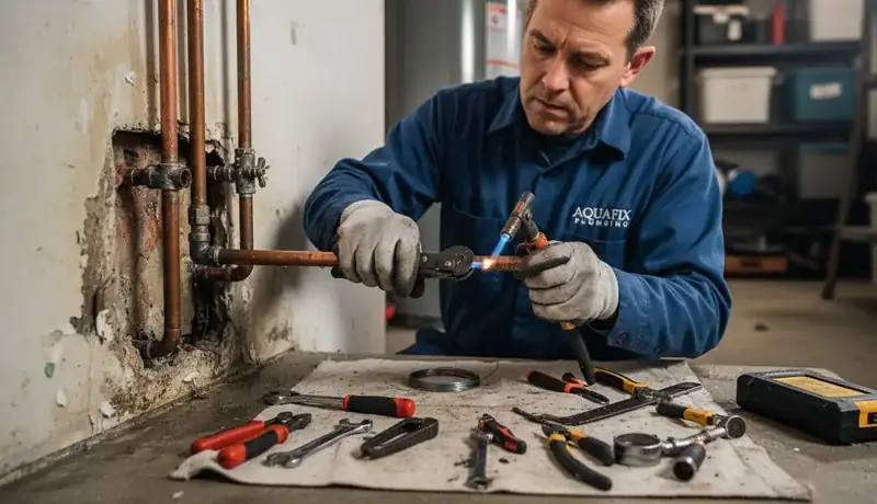 Burst Pipe Repair services in Galveston, TX.