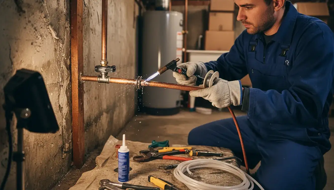 Burst Pipe Repair services in Hanover Park, IL.