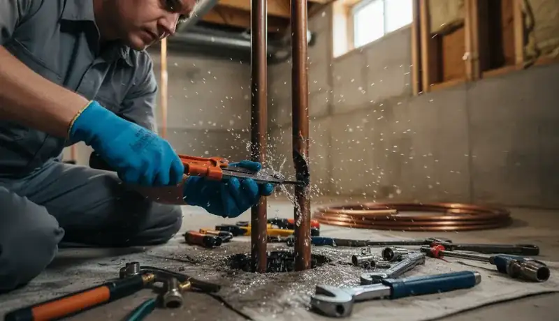 Burst Pipe Repair services in Harrisville, WV.