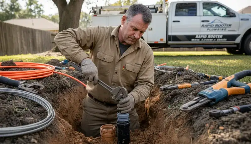 Sewer Line Repair services in Hughson city, CA.