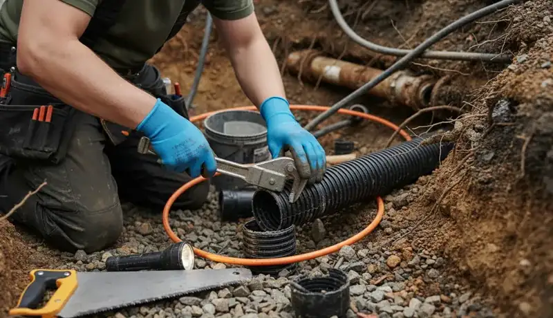 Sewer Line Repair services in Huntsville, AL.