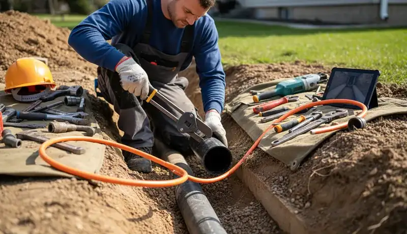 Sewer Line Repair services in Knoxville, TN.