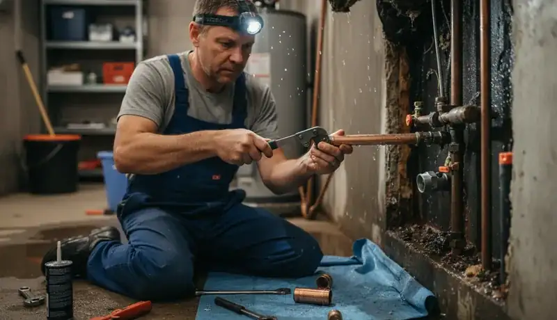 Burst Pipe Repair services in Magalia, CA.