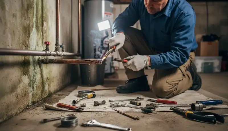 Burst Pipe Repair services in McClellan Park, CA.