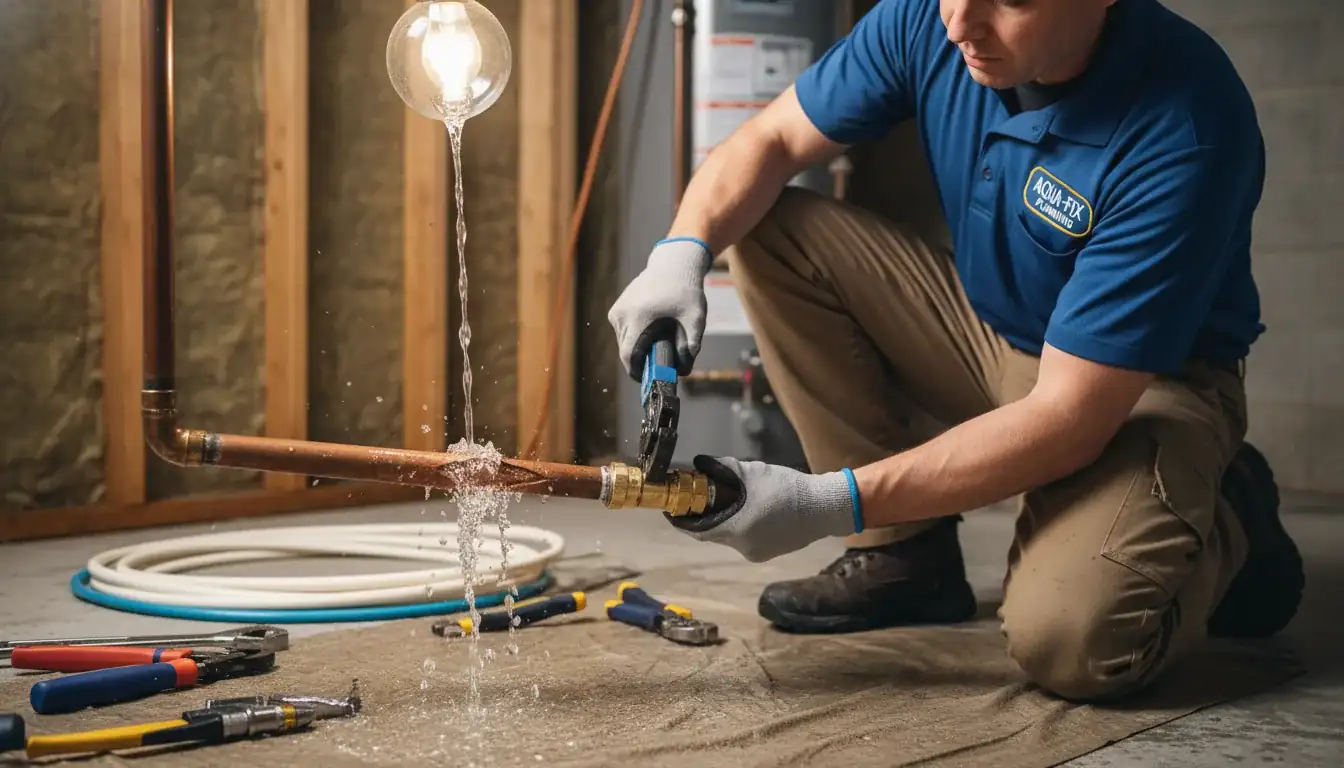 Burst Pipe Repair services in Minot, ND.