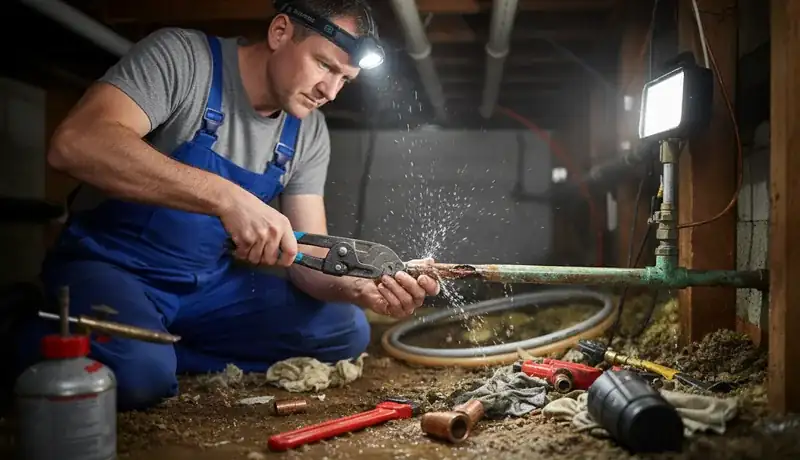 Burst Pipe Repair services in Piedmont, OK.