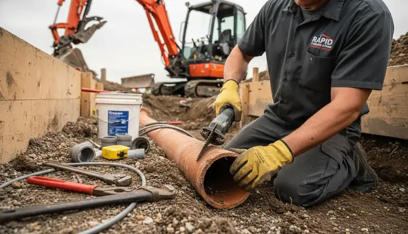 Sewer Line Repair services in Rhame, ND.