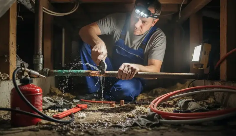 Burst Pipe Repair services in Rockville, MD.