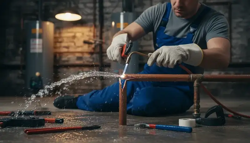 Burst Pipe Repair services in Rocky Hill, CT.
