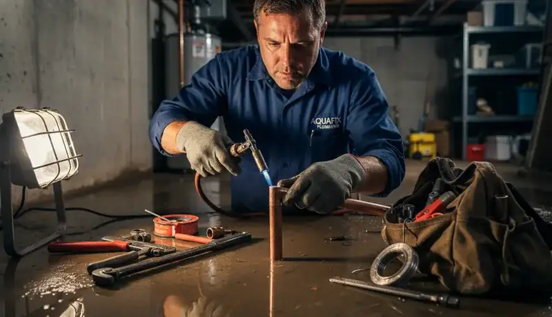 Burst Pipe Repair services in Scottsboro, AL.