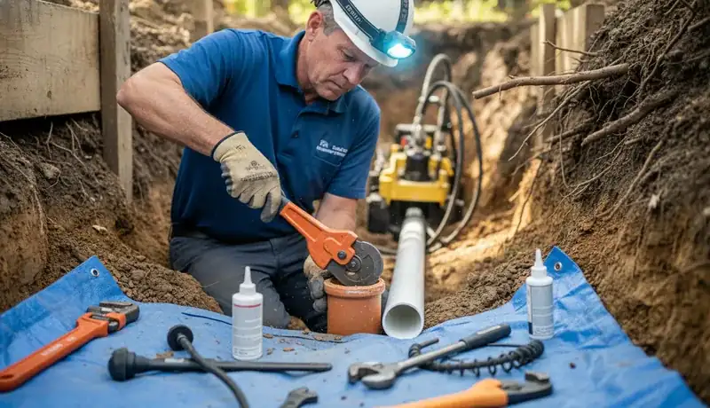 Sewer Line Repair services in Stafford, TX.