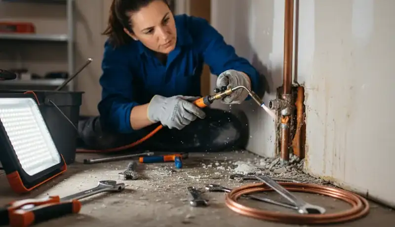 Burst Pipe Repair services in Strongsville, OH.