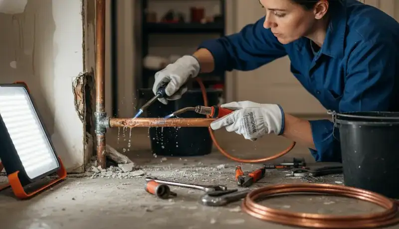 Burst Pipe Repair services in Tonganoxie, KS.