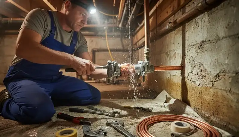 Burst Pipe Repair services in Valley City, ND.