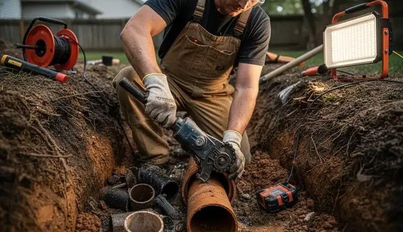 Sewer Line Repair services in Vicksburg, MS.