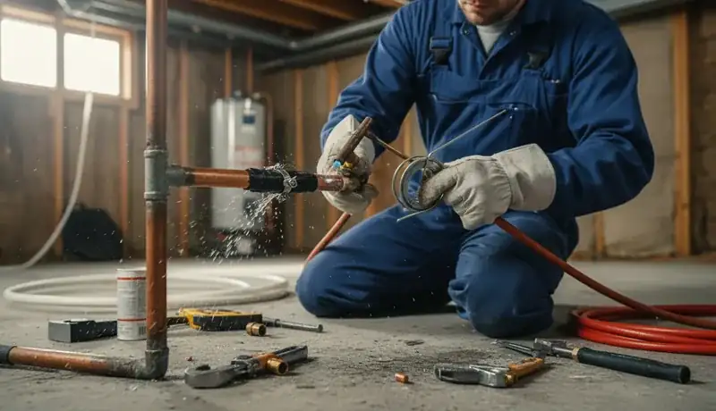 Burst Pipe Repair services in Wilton, CT.